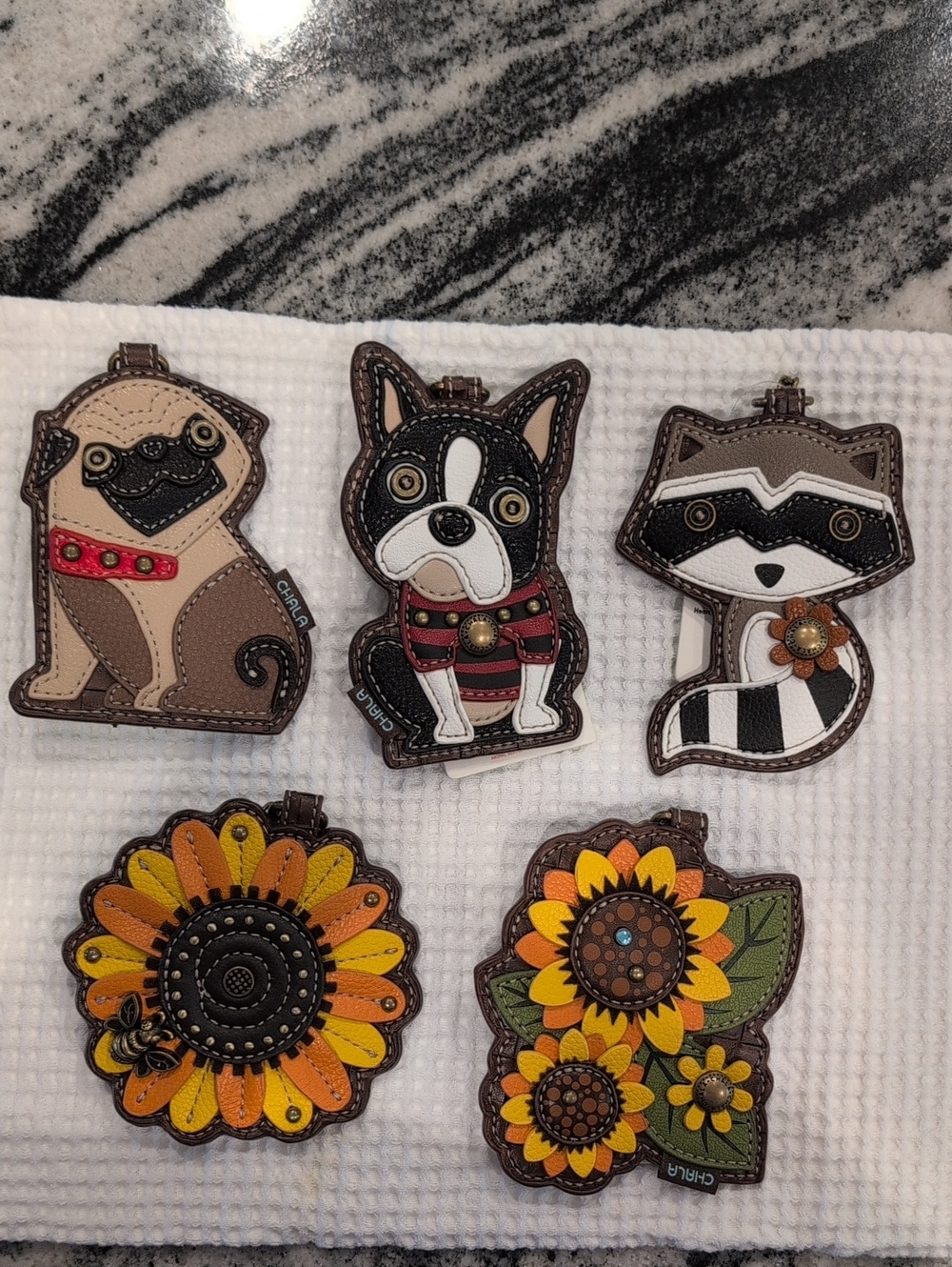 Chala Animal Key Chain Zip Coin Pouch Bag Charm - Choose One - Picture 12 of 12